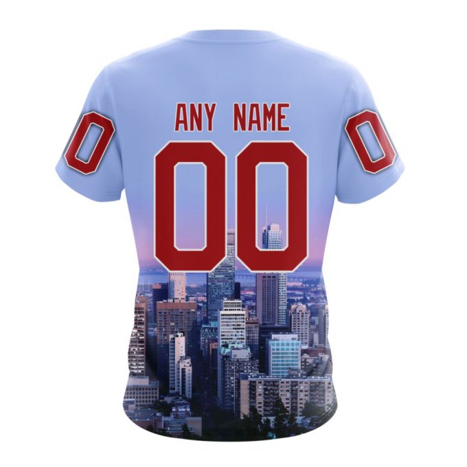 Montreal Canadiens Special Design With City Skyline Unisex T-Shirt For Fans Gifts 2024