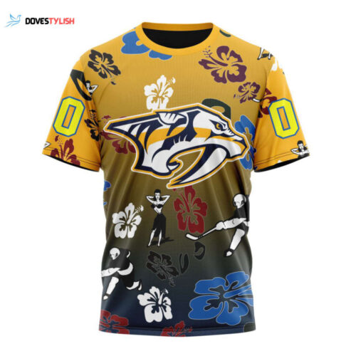 Nashville Predators Military Camo With City Or State Flag Unisex T-Shirt For Fans Gifts 2024