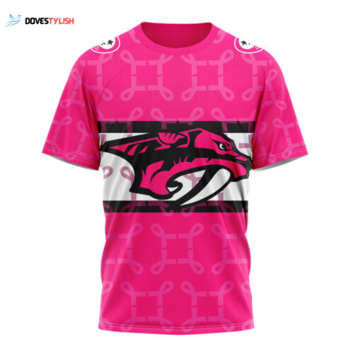 Nashville Predators Fearless Against Childhood Cancers Unisex T-Shirt For Fans Gifts 2024