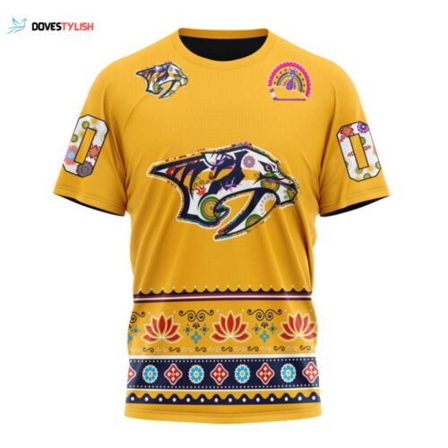 Nashville Predators Jersey Hockey For All Diwali Festival Unisex T-Shirt For Fans Gifts 2024