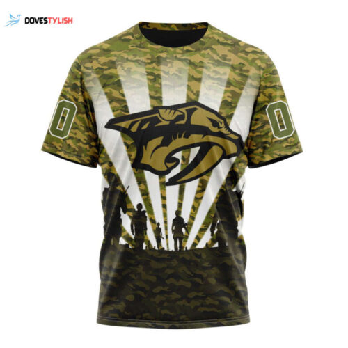 Nashville Predators Special Black Hockey Fights Cancer Unisex T-Shirt For Fans Gifts 2024