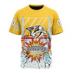 Nashville Predators With Ice Hockey Arena Unisex T-Shirt For Fans Gifts 2024