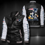 New England Patriots Leather Bomber Jacket