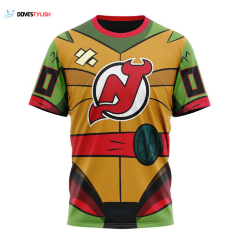 New Jersey Devils Teenage Mutant Ninja Turtles Design Unisex T-Shirt For Fans Gifts 2024