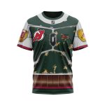 New Jersey Devils X Boba Fett’s Armor Unisex T-Shirt For Fans Gifts 2024