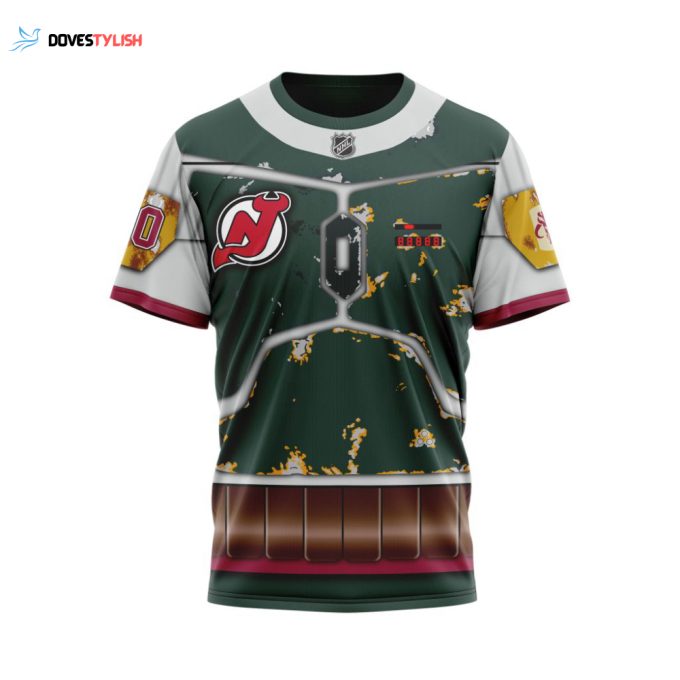 New Jersey Devils X Boba Fett’s Armor Unisex T-Shirt For Fans Gifts 2024