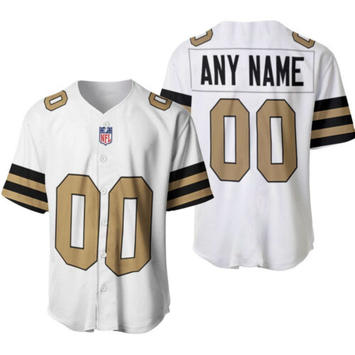 New Orleans Saints American Football Color Rush Custom Designed Allover Custom Gift For Saints Fans Baseball Jersey
