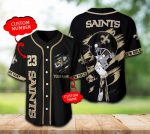 New Orleans Saints Baseball Jersey Personalized Gift for Men Dad