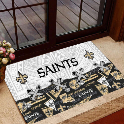 New Orleans Saints Doormat Home Decor 2024