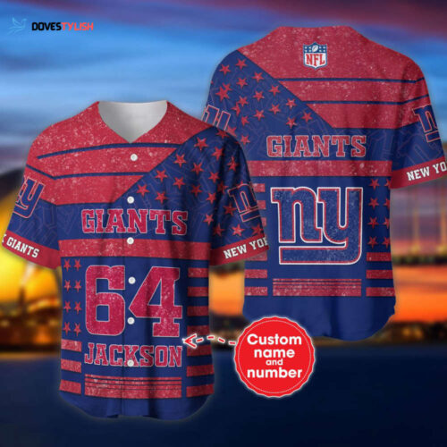 New York Giants Personalized Baseball Jersey
