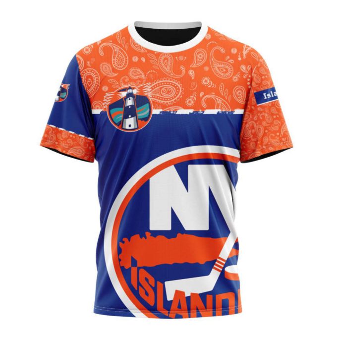 New York Islanders Specialized Hockey With Paisley Unisex T-Shirt For Fans Gifts 2024