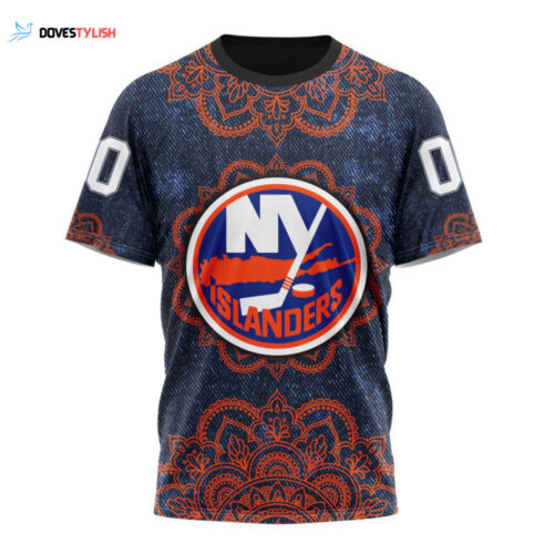 New York Islanders Specialized Mandala Style Unisex T-Shirt For Fans Gifts 2024