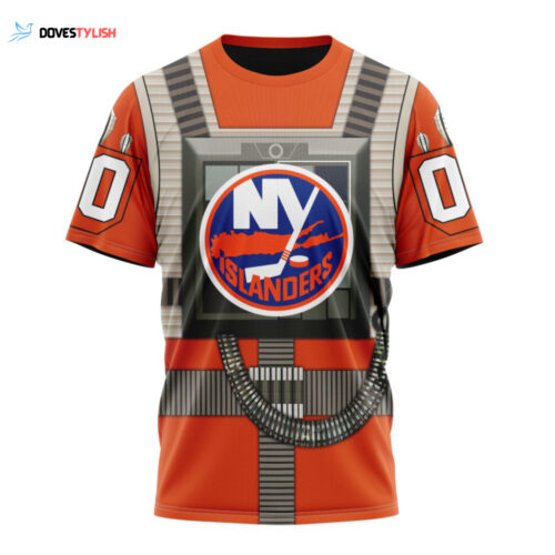 New York Islanders Star Wars Rebel Pilot Design Unisex T-Shirt For Fans Gifts 2024