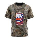 New York Islanders Vest Kits With Realtree Camo Unisex T-Shirt For Fans Gifts 2024