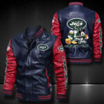 New York Jets Leather Bomber Jacket