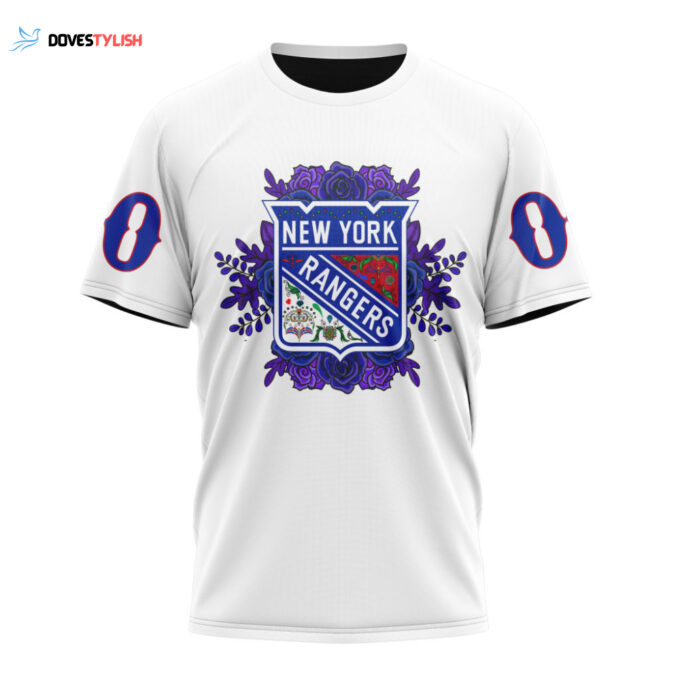 New York Rangers Specialized Dia De Muertos Unisex T-Shirt For Fans Gifts 2024