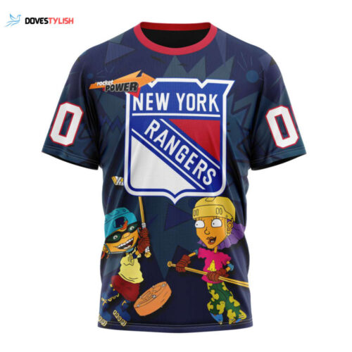 New York Rangers Specialized For Rocket Power Unisex T-Shirt For Fans Gifts 2024