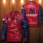 New York Yankees Leather Bomber Jacket