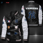 New York Yankees Leather Bomber Jacket