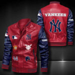 New York Yankees Leather Bomber Jacket