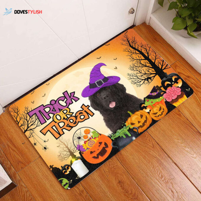 Newfoundland Halloween Dog Doormat Home Decor 2024