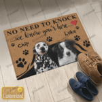 No Need To Knock 2 – Custom Pet Photo Doormat – Home Decor 2024DT