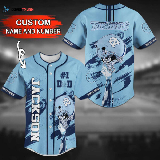 North Carolina Tar Heels Personalized Baseball Jersey