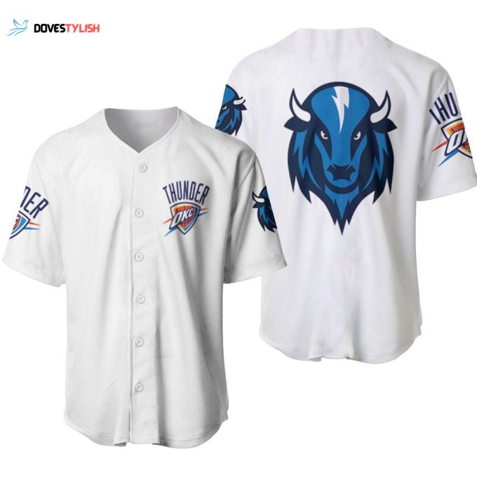 Oklahoma City Thunder Baseball Jersey Custom For Fans