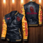 Oklahoma Sooners Leather Bomber Jacket