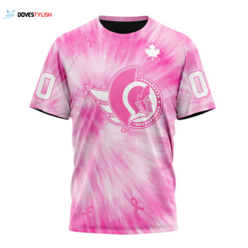 Ottawa Senators Special Pink Tie-Dye Unisex T-Shirt For Fans Gifts 2024