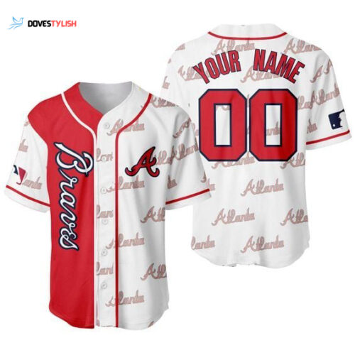 Personalized Atlanta Braves Baseball Jersey Custom Name For Fans