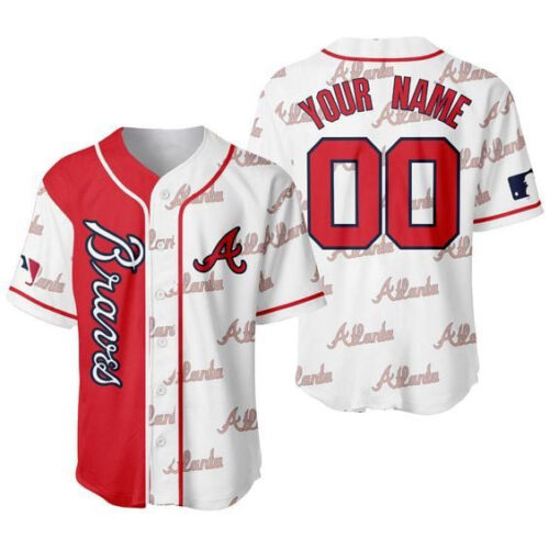 Personalized Atlanta Braves Baseball Jersey Custom Name For Fans