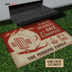 Personalized Camping One Campsite At A Time Customized Doormat