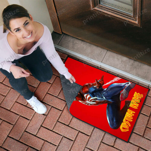 Personalized Custom Name Spiderman Doormat