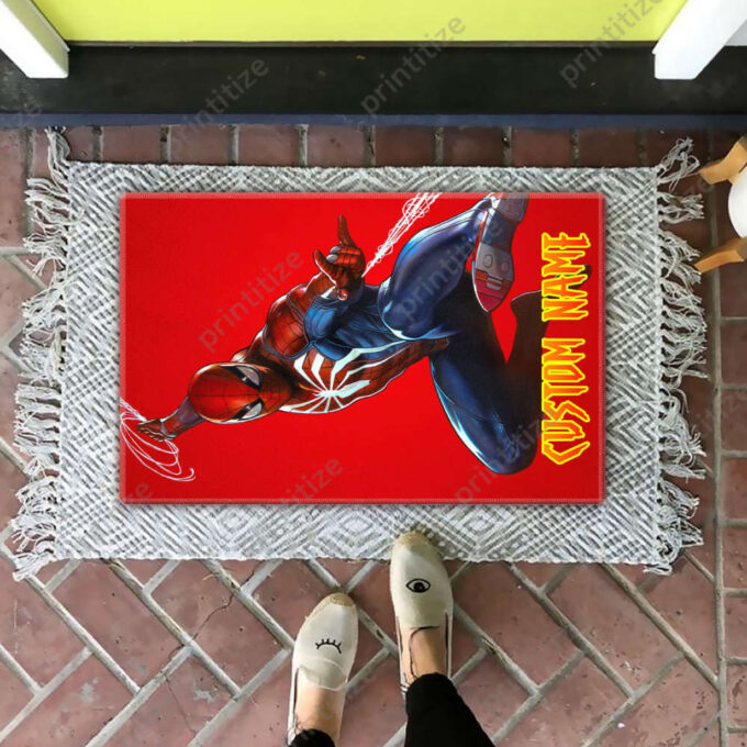 Personalized Custom Name Spiderman Doormat