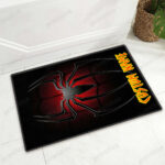 Personalized Custom Name Spiderman Logo Doormat