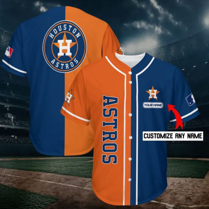 Personalized Houston Astros Baseball Jersey Custom Name For Fans