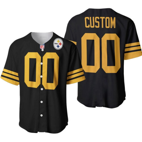Personalized Pittsburgh Steelers 00 Anyname Color Rush Limited Jersey Inspired Style Gift For Pittsburgh Steelers Fans Baseball Jersey