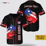 Personalized Puerto Rico Frog Baseball Jersey