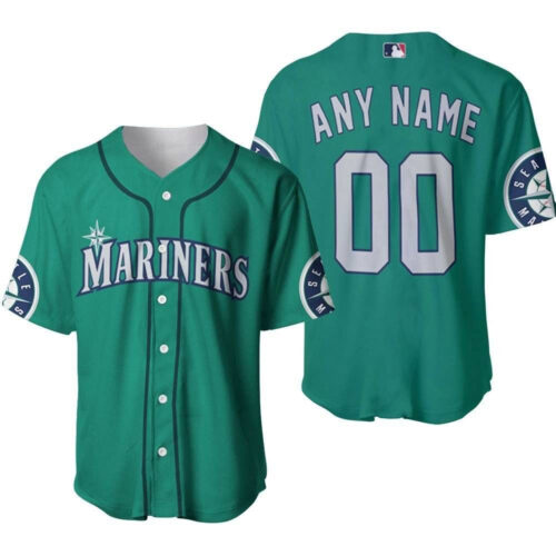 Personalized Seattle Mariners 00 Anyname Majestic Northwest Green Jersey Inspired Style Gift For Seattle Mariners Fans Baseball Jersey