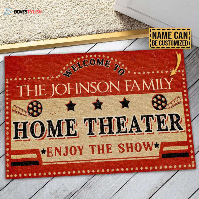 Personalized Theater Enjoy The Show Customized Doormat