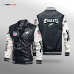 Philadelphia Eagles Leather Bomber Jacket