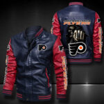 Philadelphia Flyers Leather Bomber Jacket