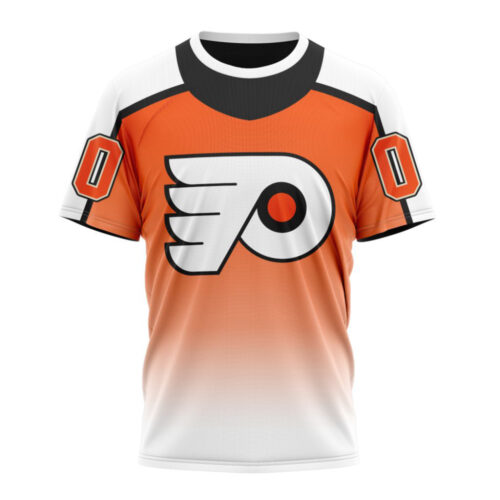 Philadelphia Flyers Special Retro Gradient Design Unisex T-Shirt For Fans Gifts 2024