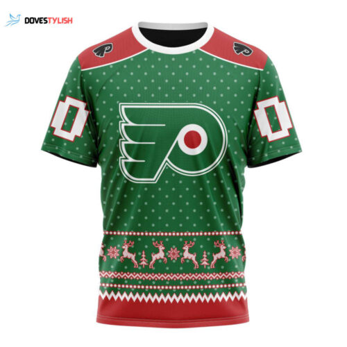 Philadelphia Flyers Special Ugly Christmas Unisex T-Shirt For Fans Gifts 2024