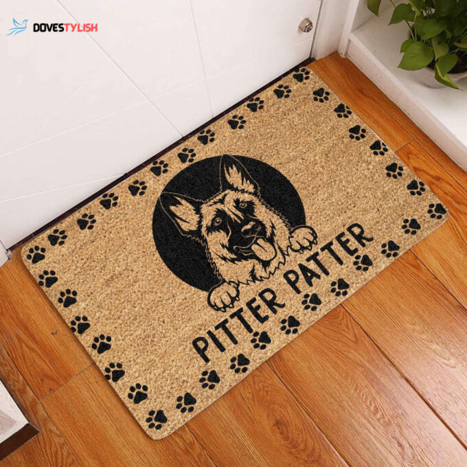 Pitter Patter Coir Pattern All Over Printing Doormat