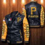 Pittsburgh Pirates Leather Bomber Jacket