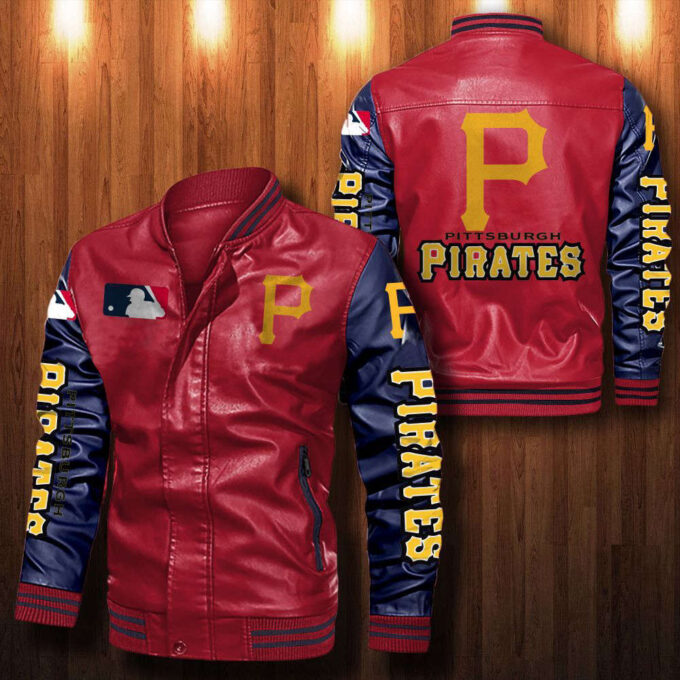 Pittsburgh Pirates Leather Bomber Jacket