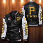 Pittsburgh Pirates Leather Bomber Jacket