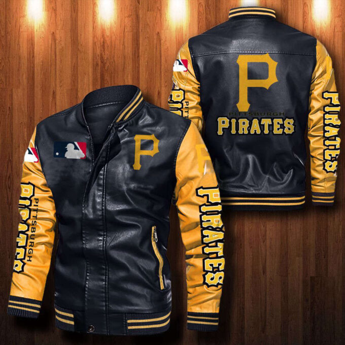 Pittsburgh Pirates Leather Bomber Jacket